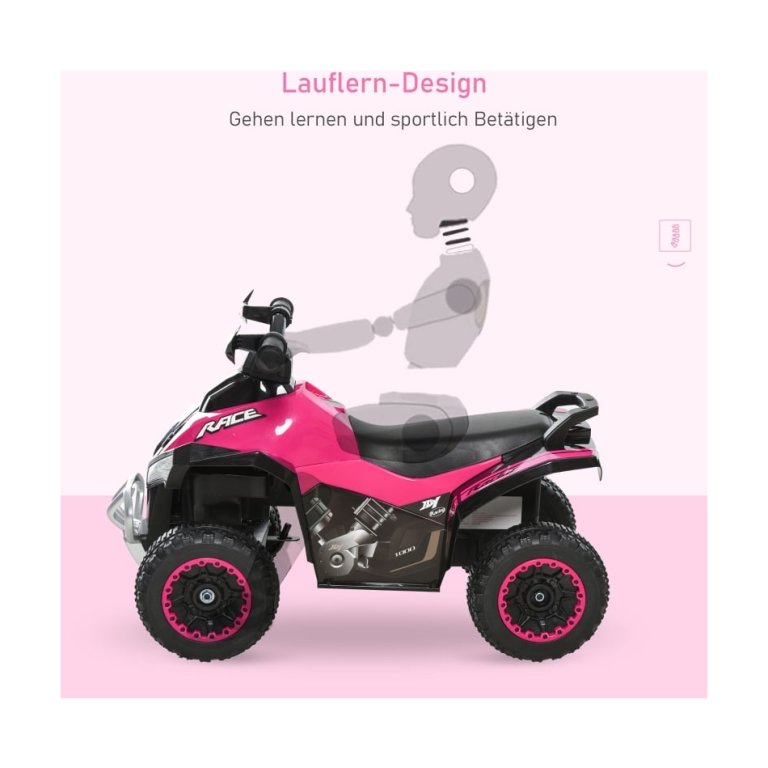 HOMCOM kinderauto trapauto met voeten schuiven kinderauto kindervoertuig voor 18-36 maanden licht muziek kunststof staal roze 67,5 x 38 x 44 cm HOMCOM kinderauto trapauto met voeten schuiven kinderauto kindervoertuig voor 18-36 maanden licht muziek kunststof staal roze 67,5 x 38 x 44 cm