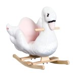Schommelpaard - ZAZA Home - Met muziek - Pluche roze