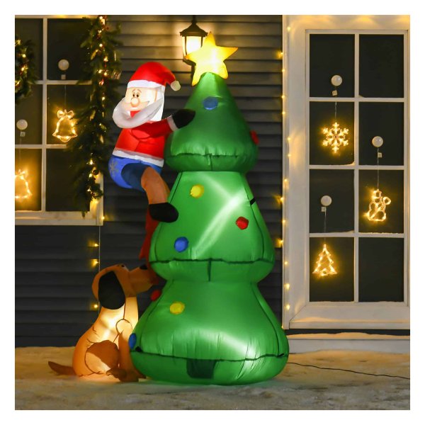 Kerstdecoratie - Opblaasbare Kerstboom - Zelfopblazend - Groen