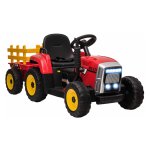 Elektrische tractor - KidsCar - MP3 functie - Koplampen - rood