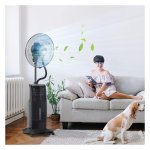 Ventilator - Caterpillar, 3 Snelheden - Mistfunctie, Zwart