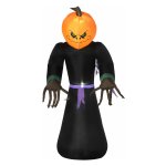 Tuinpompoen - Geestige Tuindecoratie - LED-verlichting - Oranje