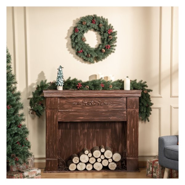Dennenkrans - Zaza Home - Kerstkrans - Groen