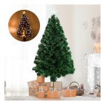 Kunstkerstboom – Sparkle - LED-verlichting – Vezels - Groen