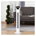 Ventilator - Kolomventilator - 70° draaibaar – 3 snelheden - Wit