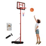 Basketbalstandaard - Verstelbaar elektro - Scorebord - Blauw