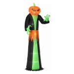 Pompoen -- Zelfflottend spook - LED-verlichting - Groen/Zwart