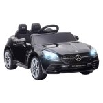 Kinderauto –- Afstandsbediening – LED-verlichting - zwart