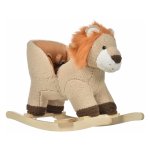 Hobbelpaard - ZAZA Home - Leeuw schommeldier - met gebrul - bruin