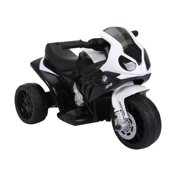 ZAZA Home elektrische kindermotor kinderwagen gelicentieerd door BMW S1000RR elektrische driewieler met batterij staal zwart 66 x 37 x 44 cm
