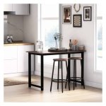 Barstoelen - Zaza Home - Stalen frame - Modern design - Zwart