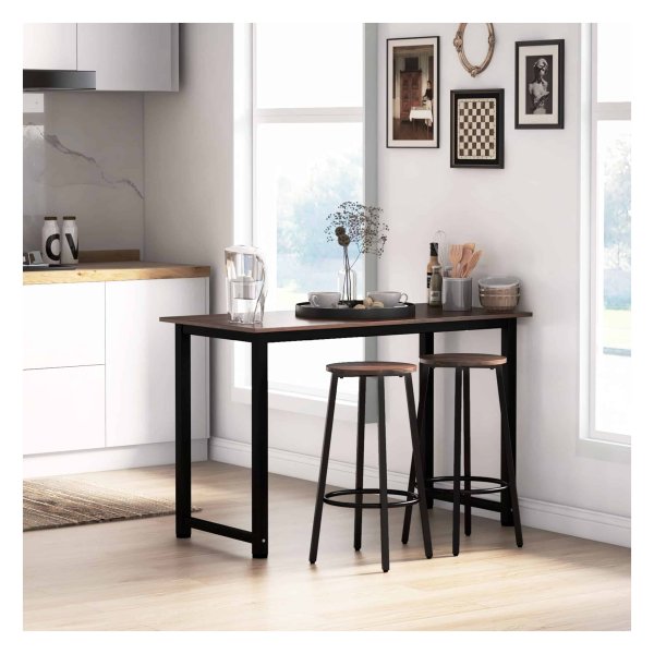 Barstoelen - Zaza Home - Stalen frame - Modern design - Zwart