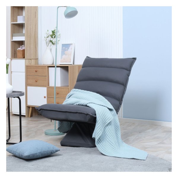 Fauteuilbank - ComfortLiving - Verstelbare rugleuning - Draaibare basis - Donkergrijs
