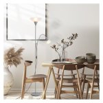 Vloerlamp - LuxeLiving - Verstelbare lichtkoppen - Leescomfort - Zilver/Wit