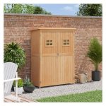 Tuinkast - Zaza Home - Houten schuurapparaat - Pent dak - Grijs