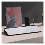 Memobord - CreativeBoard - Tablethouder - Glazen oppervlak - Wit