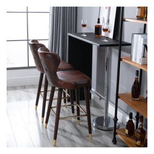 Stoelen - UrbanLiving - Modern design - Comfortabel - Bruin