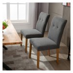 Eetkamerstoelen - Comfortabel zitgemak - Luxe uitstraling - Donkergrijs