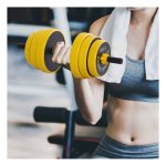 Dumbbell – Complete set – 25 kg – verstelbaar – geel+zwart