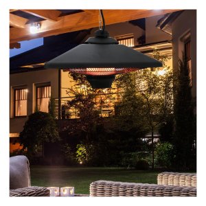 Terrasverwarming - LuxLight - LED verlichting - Afstandsbediening - Zwart