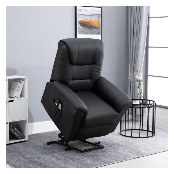 Massagestoel - Zaza Home - Sta-op functie - Elektrisch - Zwart