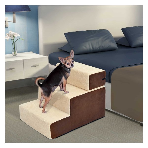 Traprelif - Huisdierparadijs - 3 niveaus - pluche beige