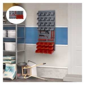 Wandplank - Opbergdozen - Wandrek - Rood