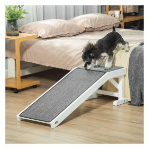 Huisdierenoprit – Antislip Comfort – Stevig Frame - Grijs/Wit