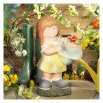 Tuinbeeld - Vogelvoeder ornament - Weerbestendig - Wit