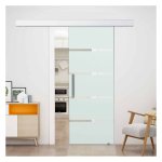 Schuifdeur – Crystal - Streepdesign - Transparant