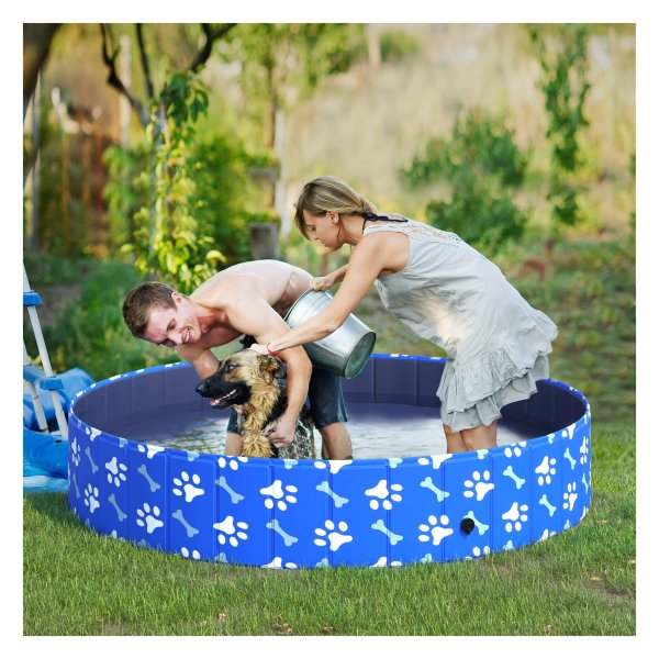 Zwembad - Hondenparadijs - Opvouwbaar - Verfrissend - Blauw