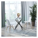 Salontafel - DesignsByUs - Veiligheidsglas - Zwart
