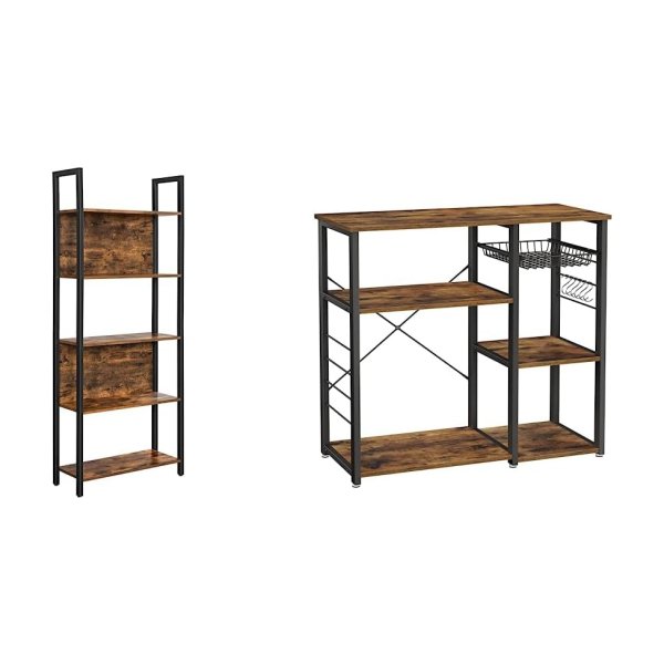5-laags boekenplank, opslagrekplank