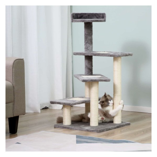 Kattenboom - Krabmeubels - Speeltjes - Beige-grey