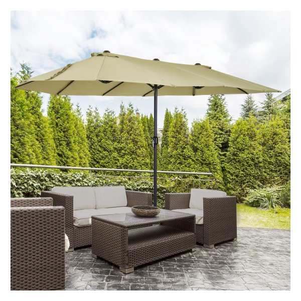 Sonnaveranda - LuxeSun - Handkruk - Verlicht - Koffiekleurig