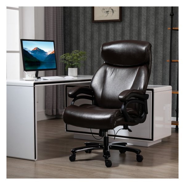 Gamingstoel - BUSCHAK - Schommelfunctie - Ergonomisch - Zwart