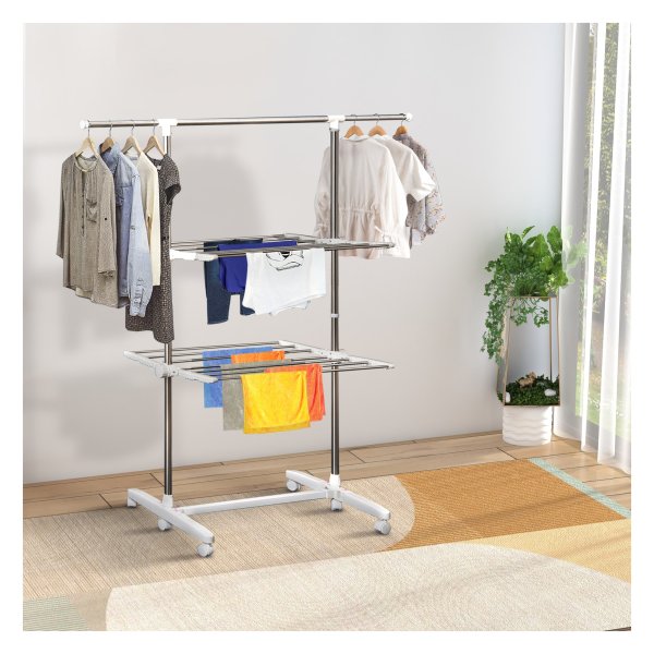 Wasdroger - HandyDry - Opvouwbaar - Mobiel - Zilver