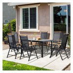 Tuinmeubelset - ModernLiving - Aluminium frame - Zwart