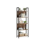 Plank - Industriële look - Stabiel frame - Bruinzwart