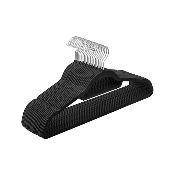 Kledinghanger – LuxeCare - Anti-slip – Draaibare haak - Zwart