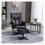 Relaxfauteuil - LuxVan - Ligfunctie - Kantelbare rugleuning - Zwart