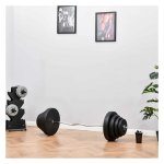 Dumbbellset - Lange - Instelbaar - Zwart