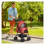 Hondenbuggy - Luxe PawHut - Vouwbaar en comfortabel - Grijs