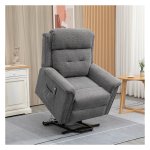 Elektrische relaxfauteuil met TV-functie - Luxe comfortstoel met afstandsbediening - Antraciet