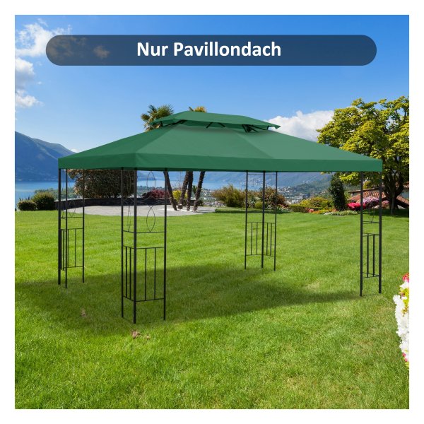 Dakzeil - Metalen tuinpaviljoen - Waterdicht - Groen