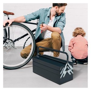 Compartimenten - Toolbox - Ruimtebesparend – Draagbaar - Blauw
