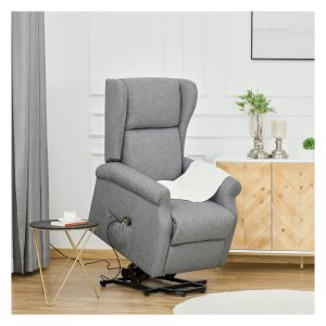 Relaxfauteuil - - Elektrische ligfunctie - Grijs