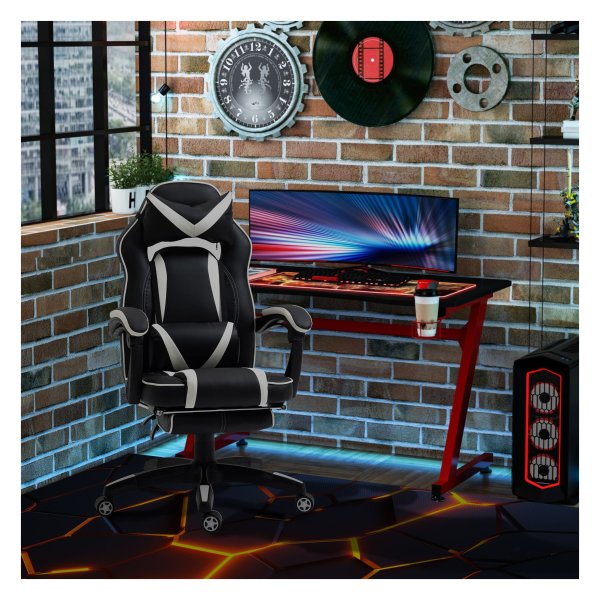 Gamestoel - ComfortMax - Verstelbare rugleuning - Hoofdsteun - Zwart