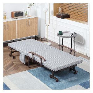 Opklapbed – Relaxsleep - 5-fasen verstelbare rugleuning - Lichtgrijs