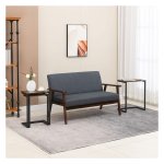 Bijzettafels – UrbanDesign - Industrieel design – Stalen frame - Bruin